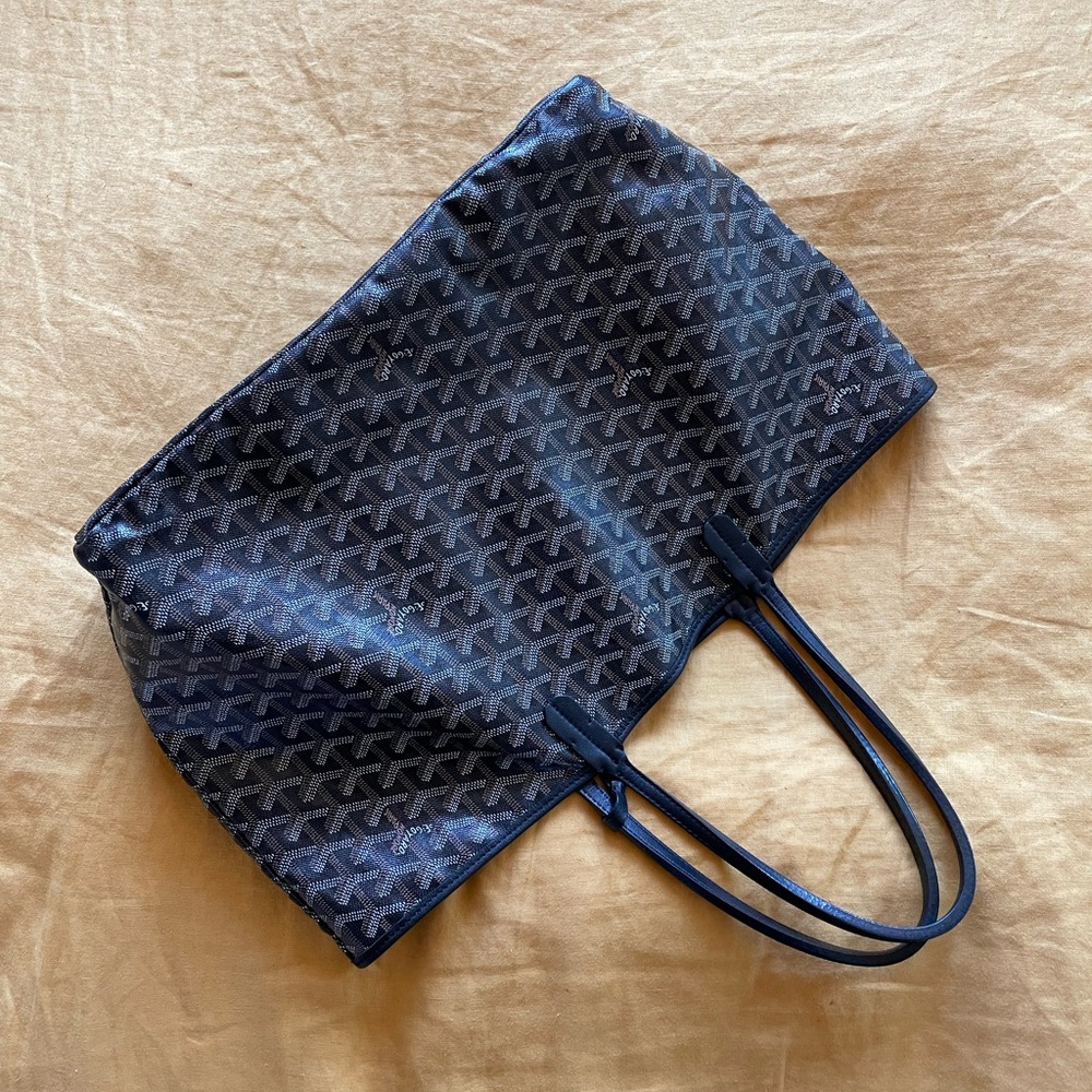 Goyard Goyardine St Louis PM w/ Pouch.  In very good condition!